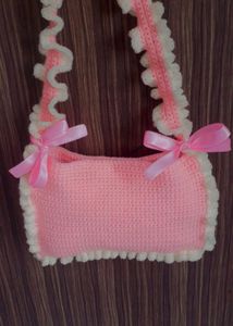 Crochet Ruffle Bag