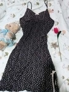 Cute Dotted Spaghetti Strap Dress