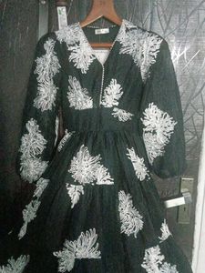#Stylish Chic Black Floral Maxi Dress