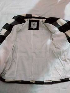 Checkered Black &amp; White Jacket