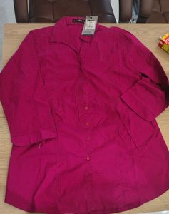 Stylish Pink Button-Down Shirt