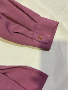 Elegant Pink Button-Up Blouse