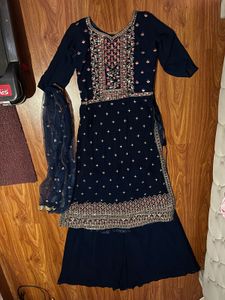 Royal Blue Ethnic Gown