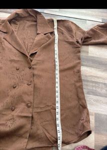 Chic Brown Corduroy Co-ord Set