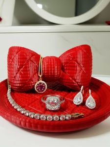 Luxury Red Bow Jewelry Tray – Limited Edition