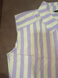 Striped Button-Up Shirt