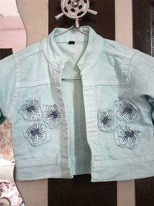 Kids Denim Jacket and T-shirt Set