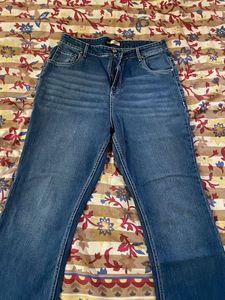 Classic Blue Denim Bootcut Jeans
