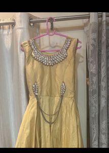 Elegant Yellow Maxi Dress