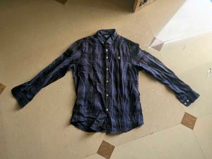 Men's Blue Plaid Shirt