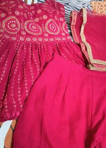 Hurrey..Price Drop🥳🥳 Pink Colour Kurta-Sharara❣️