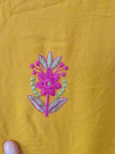 Kurti Mustard Yellow Colour