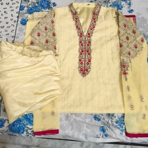 Premium Designer Embroidered Suit Set