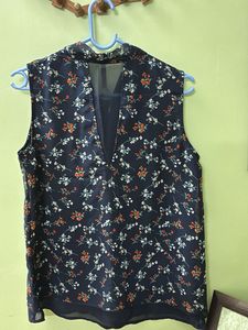 Lee Cooper Originals Sleeveless Floral-print Top