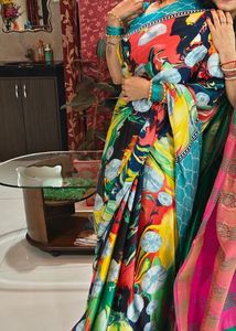 garden vareli saree without blouse