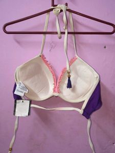 Cute Pink &amp; Purple Bikini Top
