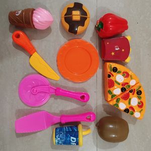 Pizza Cutting Toy for Kids Pretend Play