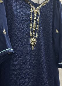 Elegant Navy Kurta Set