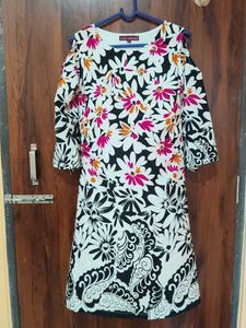 Floral Cold Shoulder Dress