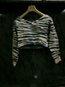 Stylish Striped Cropped Sweater