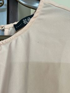 Elegant Peach Cap Sleeve Top