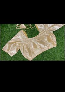 boat neck Gold Shimmer Blouse