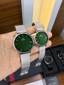 Daniel Wellington Black Mesh Watch Set