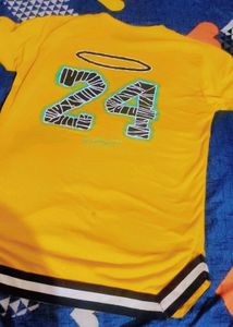 Men's Yellow Graphic T-Shirt