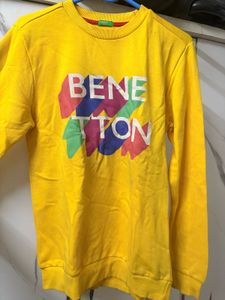 Benetton Yellow Sweatshirt