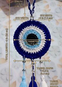 🧿 Handmade Crochet Evil Eye 🧿