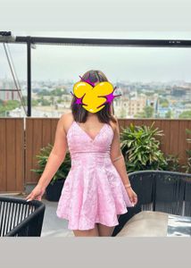 Pretty Pink Fit and Flare Dress
