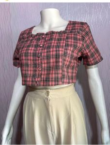 Cotton Cropped Tops