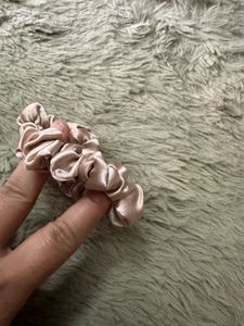 Brand new champagne hair scrunchie set
