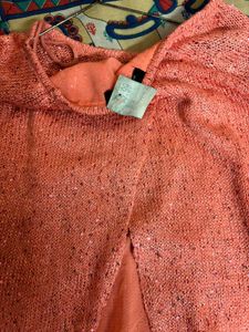 sequins embalissed top