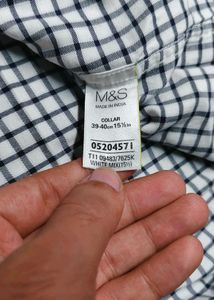 M&amp;S Checked Men's Shirt