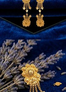 Exquisite Gold Dangle Earrings combo of 2