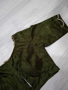 Elegant Green Silk Blouse