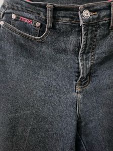 Dark Wash Flared Denim Jeans