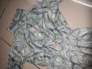 Stylish Printed Button-Up Mini Dress