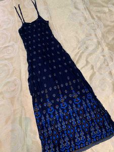 Boho Blue Floral Kurti