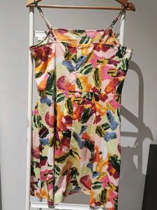 Colorful Abstract Print Mini Dress