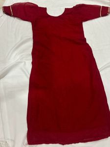 Red Ethnic kurta