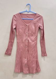 Peacy Mauve Mini Dress