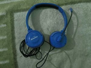 Blue Binatone Headphones with Mic