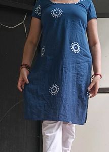 Blue Printed Kurti