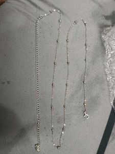 Elegant Silver  waist chainwith Beads