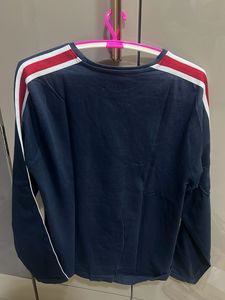 Navy Blue Striped T-Shirt