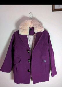 Purple Wool Coat