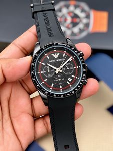 Emporio Armani Black Chronograph Watch