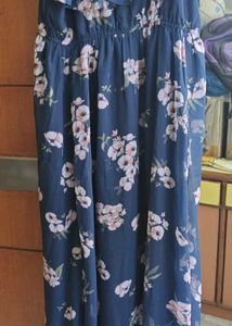 Navy Floral Maxi Dress